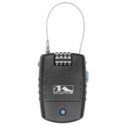 M-wave - lock`n`rol Câble antivol noir avec alarme fermeture à combinaison