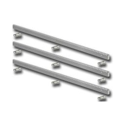 Crémaillère en acier module 4 galvanisée 30x12 - 3 mètres - ja146 3 - Genius