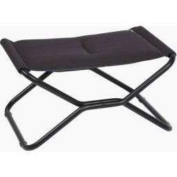 Repose pieds de jardin pliable Lafuma Mobilier next - Acier Tube Noir