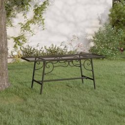 Banc tour d'arbre Banquette de Jardin - Mobilier de jardin 110 cm Noir Acier BV397057 Bonnevie Noir