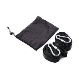 Seenlin - Kit pour Suspendre à arbre poutre hamacs 300 kg 2 Sangles 280x2,5 cm Set Noir