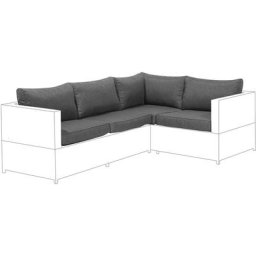 Set de 9 Housses Blanches pour Ensemble de Jardin Faciles d'Entretien et Pratiques Beliani Gris