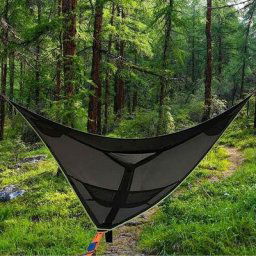 Grand Triangle ciel hamac Camping arbre multijoueur Portable hamac 3 personnes voyage arrière-cour