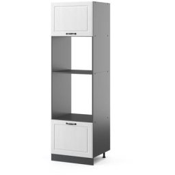 Vicco - Armoire micro-ondes ""R-Line 60cm blanc/anthracite country style