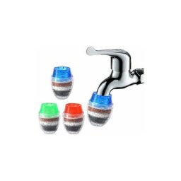 2pcs Filtre à eau de robinet Purificateur Filtration de robinet de cuisine Le charbon actif élimine