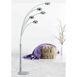 Lampadaire Five Fingers Chromé 5x40W E14 - Gris