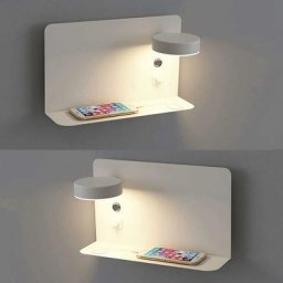 Applique murale led 12W réglable et rechargeable par usb Applique murale 3 températures de couleur