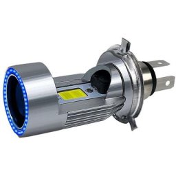 H4 Led Phare Ampoule Moto Hi/Lo Faisceau Avec Angel Eye Daytime Running Light 25W 3000Lm Super 6