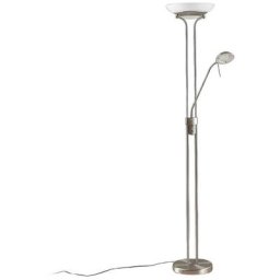 Lindby - led Lampadaire à intensité variable 'Yveta' en métal pour salon & salle à manger - nickel