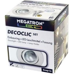 Spot encastrable Megatron MT75401 GU10, GU5.3 N/A Puissance: 6 W blanc chaud N/A