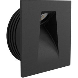 Eglo - Luminaire encastré Mecinos Noir l: 8 b: 8 h: 0,3CM 3000K