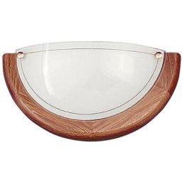 Rabalux - métal léger paroi Ufo / bois de chêne verre / verre opale Ø30cm
