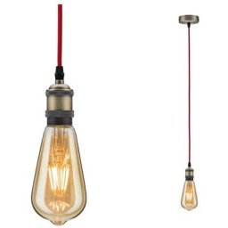 Paulmann - Pendentif lumière Neordic Eldar E27 max. 1x20W Rouge / Noir oxyde 503,86