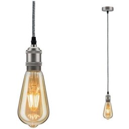 Paulmann - Pendant la lumière Neordic Eldar E27 max. 1x20W brossé Gris / Nickel 503,85