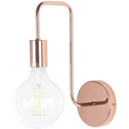 Applique Murale Lampe Design en Métal Cuivré E27 Max 40W Idéale pour Éclairer le Salon ou Chambre