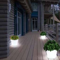 Pot de fleur solaire à led pot de fleur pot de fleur lumineux Eclairage solaire pour pot de fleur,