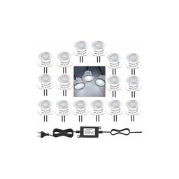 Lot de 10 Mini Spot led Encastrable Extérieur, IP67 Étanche,4000-4500k (blanc naturel), Lampe de