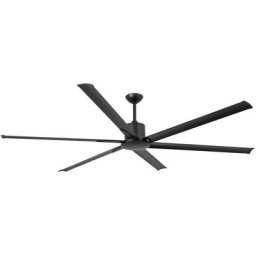 Faro Andros Très grand ventilateur de plafond noir avec moteur à courant continu, 6 vitesses
