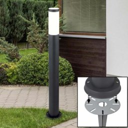 Lampe sur pied extérieure chemin de jardin éclairage de prise terrasses en acier inoxydable terre
