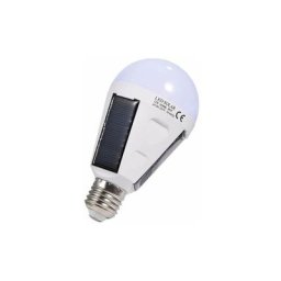 Ampoule Solaire à led, E27 ip 65, Ampoule led d'urgence Portable avec Crochet(12W)
