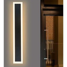 Applique murale led extérieur - 50CM noir lumière extérieure 3000K IP65 étanche éclairage mural