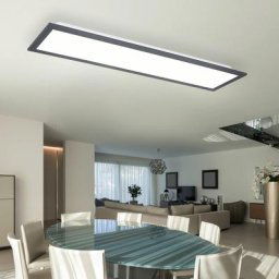 Plafonnier Plafonnier led rectangulaire plat bureau panneau led 60x15 bureau étroit, aluminium