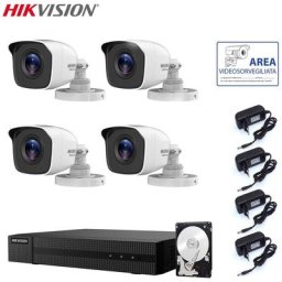 Hikvision - dvr kit caméra de surveillance vidéo 4 canaux 4 mpx hd 500 gb
