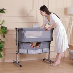 Berceau Bébé Lit Bébé Portable de Voyage Avec Moustiquaire + Roue Universelle,berceau