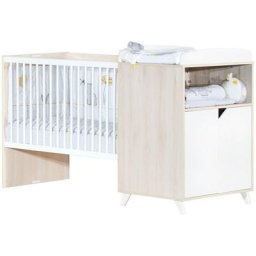 Lit combiné évolutif Scandi naturel 120x60cm en 190x90cm babyprice - color