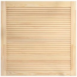 Helloshop26 - Bois de pin massif porte à persiennes porte d'armoire porte d'etagères revêtement
