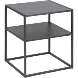 Newton Table de chevet 1 tablette de rangement, noir. - Noir