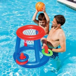 Tumalagia - Jouets Gonflables Basket-Ball, Panier De Basket Flottant, Piscine Gonflable Jouets,