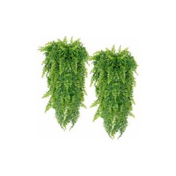 4 Pièces Plante Artificielle Fougère de Boston Plantes, Fausse Mur Végétal Artificiel Tombante, la