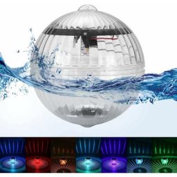 Lumière d'étang flottante solaire, lumières de piscine étanches Lumière de jardin Éclairage led