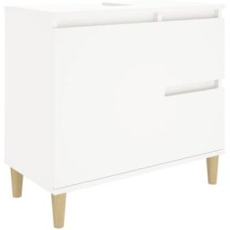 Armoire de salle de bain blanc 65x33x60 cm bois d'ingénierie Vidaxl White