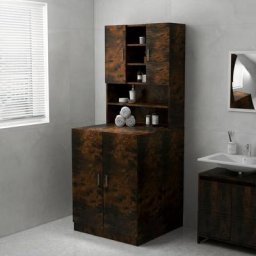 Maisonchic - Meuble machine à laver | Meuble pour wc Chêne fumé 71x71,5x91,5 cm 23177