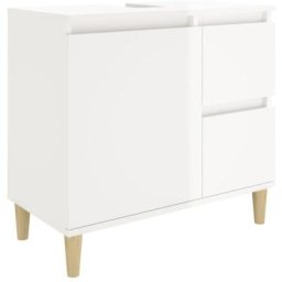 Armoire de salle de bain blanc brillant 65x33x60 cm Vidaxl High gloss white