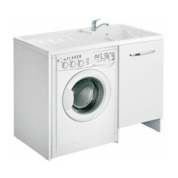 Design intrieur Cabinet de machine laver blanc 109x60 cm housse de machine laver cuve droite