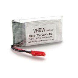 Batterie Li-Ion 1000mAh (3.7V) pour modèle Quadcopter 20c - Vhbw