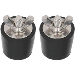 Bouchon D'hivernage de Piscine 2 Pièces, Bouchon en Caoutchouc D'hiver de 25 Mm Bouchon D'expansion