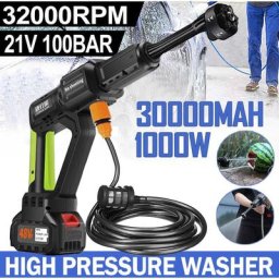 Nettoyeur haute pression sans fil 1000W, pistolet à eau Portable pour lavage de voiture 200Bar +1