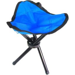 Chaise pliante d'extérieur petit tabouret chaise de plage de pêche portable tabouret pliant (bleu)