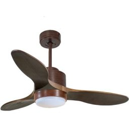 Ventilateur de Plafond ø106 cm avec Wifi Réversible Hypersilence pour 20 m² - brun