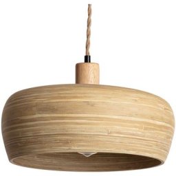 Suspension Bambou Shuka Sari Iluzzia Tressé Naturel
