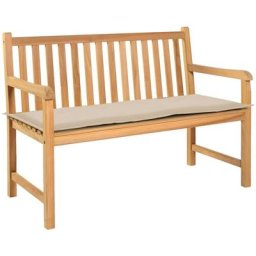 Coussin de banc de jardin Creme 120 x 50 x 3 cm HDV27573 - Hommoo