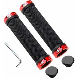 1- paires de poignées de vélo de qualité supérieure, poignées de vélo ergonomiques, caoutchouc