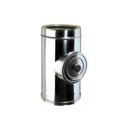 Raccord de chemine en acier inoxydable pour l'inspection des chemines 200-250 mm