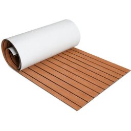Tolletour - Tapis de sol tapis de pont tapis anti-dérapant teck mousse eva 240x60cm - Marron