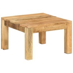 Table basse 55x55x35 cm Bois de manguier massif - Vidaxl