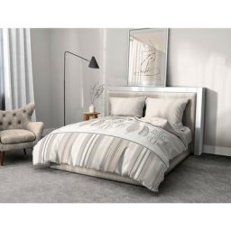Hsh Parure de Couette Microfibre couleurs - Beige, matière - microfibre, tailles - 220 x 240 cm